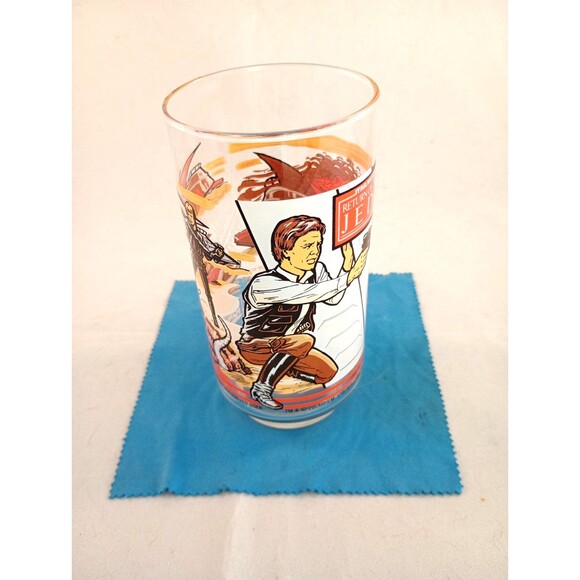 Han Solo Star Wars Burger King Return Of The Jedi 1983 Drinking Glass - Picture 1 of 4